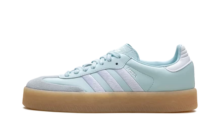 Женские кеды Adidas Sambae ID0435, голубо-серебристые