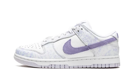 Женские кроссовки nike dunk low purple pulse, бело-фиолетовые