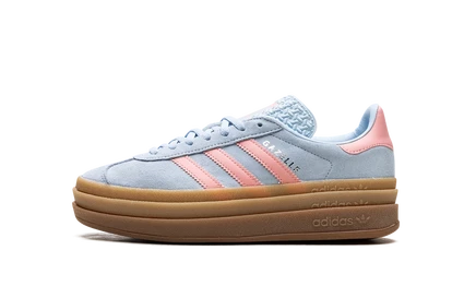 Кроссовки Adidas Gazelle Bold, голубо-розовые