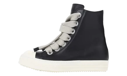 Мужские высокие кроссовки Rick Owens Geobasket, черно-молочные