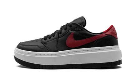 Женские кеды Jordan Retro 1 Elevate Low, черно-красно-белые