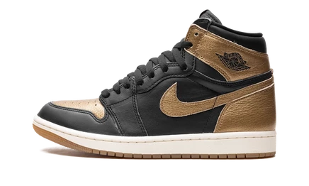 Кеды Jordan Air Jordan 1 DZ5485-071, черно-золотые
