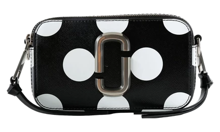 Сумка Marc Jacobs The Snapshot Spots Chain, черно-белая