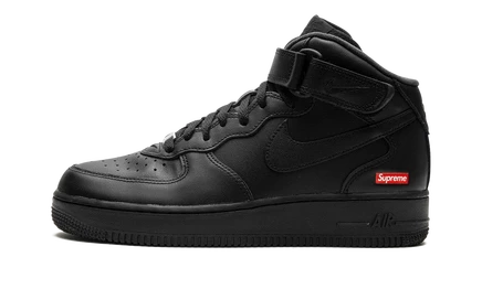 Кроссовки Nike Air Force 1 Mid x Supreme, черные