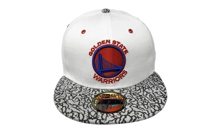 Унисекс кепка New Era 59FIFTY Уорриорз, белая