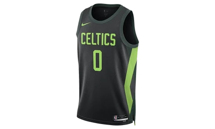 Джерси Nike Jayson Tatum Celtics, чёрный/тёмно-зелёный