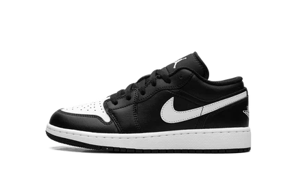 Детские кроссовки Jordan 1 Low GS, черно-белые