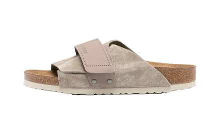 Сабо Birkenstock Kyoto из нубука, узкая посадка, тауп