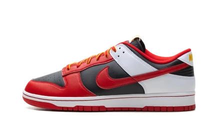 Мужские кроссовки Nike Dunk Low Retro, черно-бело-красные