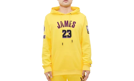 Худи Pro Standard BLL551722 LeBron James Lakers, желтое