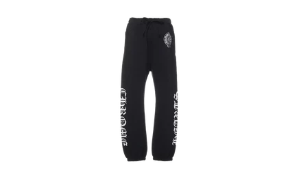 Штаны Chrome Hearts с логотипом Horse Shoe, черные
