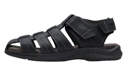 Мужские туфли Clarks Walkford, черные, зернистая кожа