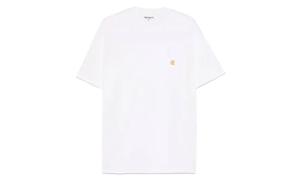 Мужская футболка Carhartt WIP Chase, бело-золотая