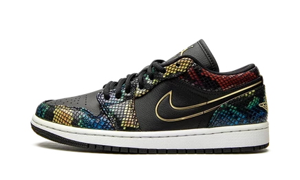 Женские кроссовки Jordan Air Jordan 1 Low, змеиный принт