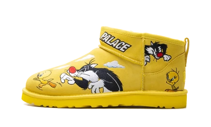Угги Ugg Ultra Mini Palace x Looney Tunes, желтые