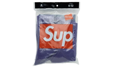 Мужские носки Supreme SS21 4 пары, фиолетовые