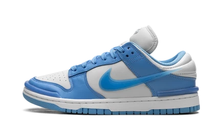 Женские кеды Nike Dunk Low Twist, бело-голубые