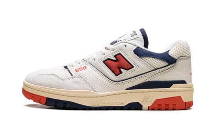 Кроссовки New Balance 550 Sea Salt Pack, красные