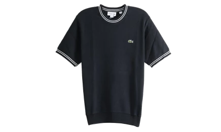 Мужская футболка Lacoste AH9301, черно-кремовая