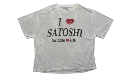 Мужская футболка Satoshi Nakamoto SAT048, белая