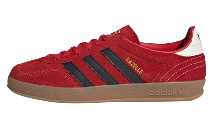 Мужские кроссовки Adidas Gazelle Indoor, красно-черные