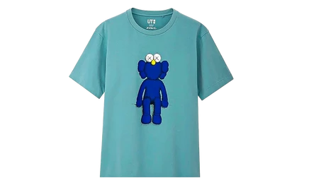 Футболка унисекс KAWS Uniqlo Blue BFF, зеленая