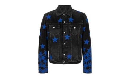 Джинсовая куртка Amiri Chemist Star Trucker, черная