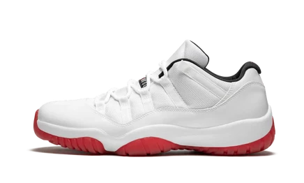 Кроссовки Jordan Air Jordan 11 Low «White/Varsity Red», бело-красные