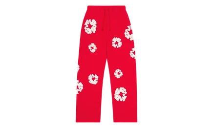 Спортивные штаны Denim Tears Cotton Wreath Baggy, красные