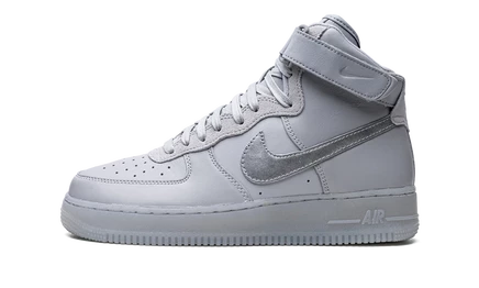 Кроссовки Nike Air Force 1 High, серо-неоново-желтые