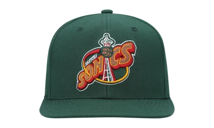 Мужская кепка Mitchell & Ness Seattle SuperSonics, зеленая