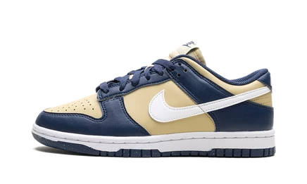 Женские кеды Nike Dunk Low Next Nature, темно-синие/золотые
