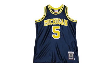 Мужская джерси Mitchell & Ness NCAA Michigan 1991 Jalen Rose
