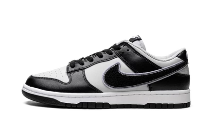 Кроссовки Nike Dunk Low DQ7683 001 со шенилловым Swoosh, черно-серые