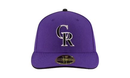 Унисекс кепка New Era 59FIFTY Rockies, фиолетовая