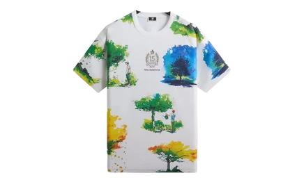 Мужская футболка KITH New Balance Watercolor, белая
