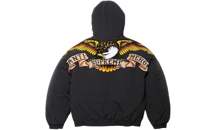 Куртка Supreme ANTIHERO Stadium FW25, черная