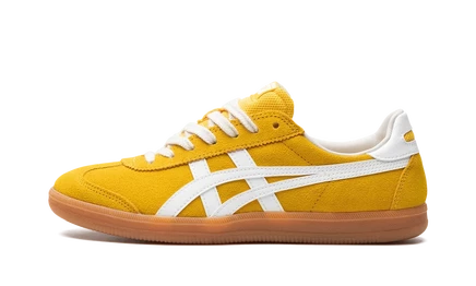 Кеды Onitsuka Tiger Tokuten, желто-белые/коричневая подошва