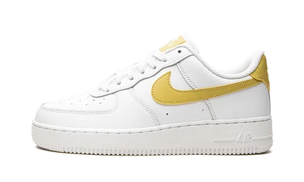 Женские кроссовки Nike Air Force 1 Low, бело-золотистые