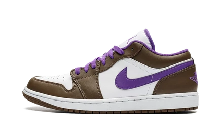 Кроссовки Jordan 1 Low, фиолетово-коричневые