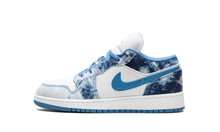 Детские кроссовки Jordan Air Jordan 1 Low GS, деним кислотной стирки