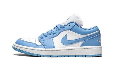 Женские кроссовки Jordan Air Jordan 1 Low «UNC», бело-голубые