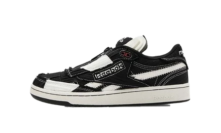 Кроссовки Reebok Club C 85 Pump, черно-белые