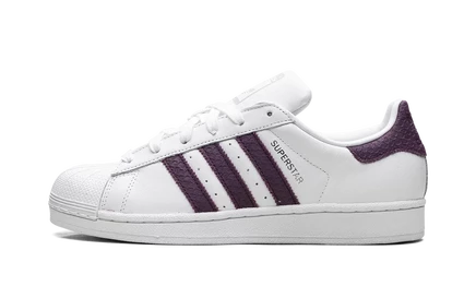 Женские кроссовки Adidas Superstar, бело-красные