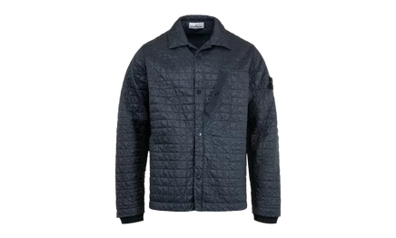 Мужская куртка Stone Island Woven Patch, чернильная