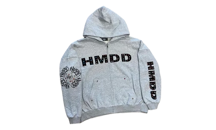 Мужское худи на молнии Happy Memories HMDD001, серое