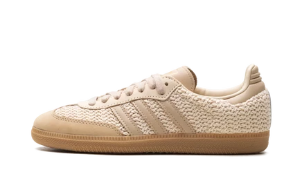 Женские кеды Adidas Samba OG Crochet Pack, песочно-бежевые