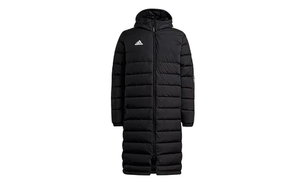Пуховик Adidas Tiro 21 Long Down, черно-белый