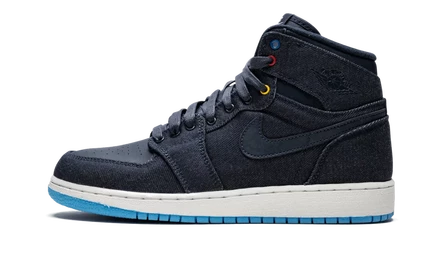 Мальчиковые кеды Jordan Air Jordan 1 Retro High GS «Family Forever», джинсовые