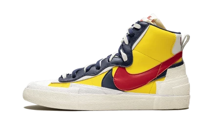 Кеды Nike Blazer Mid Sacai «Varsity Maize», желто-синие